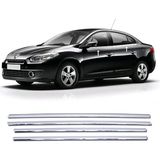 ZNZ Oto Aksesuar Renault Fluence Krom Cam Çıtası 4 Prç. 2010 ve Üzeri P. Çelik