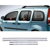 ZNZ Oto Aksesuar Renault Kangoo Krom Cam Çıtası 4 Kapı Pçelik 2008 Ve Üzeri