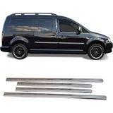 ZNZ Oto Aksesuar Vw Caddy Krom Yan Kapı Çıtası 4 Kapı 2004-2015 Arası Uzun Şase