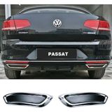 ZNZ Oto Aksesuar Vw Passat B8 Krom Egzos Çıkış Difüzör P.çelik 2014-2019 Arası