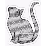 Zobar Markt Zobarmarkt Kedi Temalı Defter Ajanda Planner Laptop Sticker, 7 cm