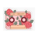 Zobar Markt Zobarmarkt Pembe Kaset Defter Ajanda Planner Bullet Journal Laptop Sticker 5 cm