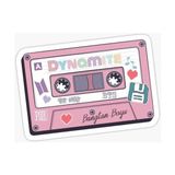 Zobar Markt Zobarmarkt Pembe Kaset Temalı Defter Ajanda Planner Bullet Journal Laptop Sticker, 6 cm