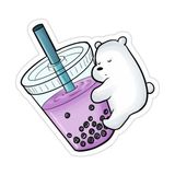 Zobar Markt Zobarmarkt Pembe Milkshake Panda Defter Ajanda Planner Bullet Journal Laptop Sticker, 6 cm