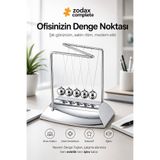 ZODAX COMPLETE Masa Üstü Newton Denge Topları | Stres Giderici Ürün | Ofis Makam Hediyesi Avukat Doktor Savcı Yönetici | Ofis Aksesuarı Yeni iş hediyesi