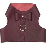 Zoe Pet Atelier Bordo Deri Yelek Köpek Göğüs Tasması