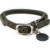 Zoe Pet Atelier Haki Paracord Deri Köpek Boyun Tasması