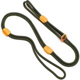 Zoe Pet Atelier Haki Turuncu Paracord Deri Hepsi Bir Arada Köpek Göğüs Tasması - Yeşil - Standart