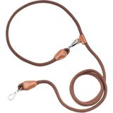 Zoe Pet Atelier Kahverengi Taba Paracord ve Deri Eller Serbest Köpek Göğüs Tasması - Standart