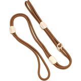Zoe Pet Atelier Karamel Bej Paracord Deri Hepsi Bir Arada Köpek Göğüs Tasması - Kahverengi - Standart