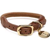 Zoe Pet Atelier Karamel Paracord Deri Köpek Boyun Tasması - Taba