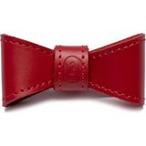 Zoe Pet Atelier Kırmızı Deri Küçük Irk Köpek ve Kedi Papyonu - Standart