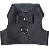 Zoe Pet Atelier Siyah Deri Yelek Köpek Göğüs Tasması - XS