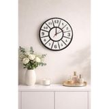 Zoe3 Style Minimal Style Siyah-Gümüş Dekoratif Duvar Saati - Sessiz Mekanizma Z36SS212602