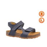 Zoey Çift Cırtlı Deri Unisex Çocuk Sandalet Lacivert
