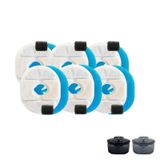 Zofula 0,9gal/120oz/3,4L Kedi Su Çeşmesi için 6 Paket Yedek Filtreler Sünger Katmanı İyon Değişimi Reçine Katmanı ve Aktif Karbon Katmanı Dahil Çok Katmanlı Filtreleme