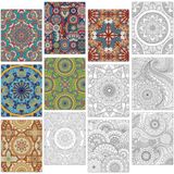 ZOIIWA 24 Paket Mandala Boyama Posterleri Çocuklar Yetişkinler için Boyama Posterleri 28 cm x 21,8 cm Mandala Çiçek Boyama Kitabı El İşi Boyama Sanatı Ev için El İşi Etkinliği Sınıf Bahar Hediyesi