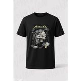 Zoka Wear Metallica And Justice For All Rock Metal Music Baskılı Tişört - Siyah - L - XL