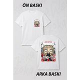 Zoka Wear Metallica Baskili U2 Ön ve Sırt Baskılı Tişört - Beyaz - L - XL