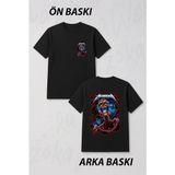 Zoka Wear Metallica Baskili Unisex Siyah Tiso Ön ve Sırt Baskılı Tişört - L - XL