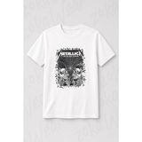Zoka Wear Metallica Black Album Rock Metal Baskılı Tişört - L - XL - Beyaz
