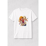 Zoka Wear One Piece Hasir Sapka Korsanlari Baskılı Tişört - L - XL - Beyaz