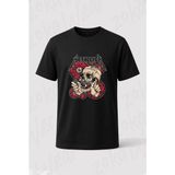 Zoka Wear Shortest Straw Metallica Baskılı Tişört - Siyah - L - XL