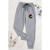 Zoka Wear Unisex Jurassic World Fallen Kingdom V2 Baskılı Eşofman Altı - Gri - L - XL