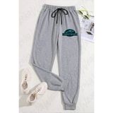 Zoka Wear Unisex Jurassic World Fallen Kingdom V3 Baskılı Eşofman Altı - Gri - L - XL