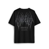ZOKAWEAR Gym Gothic Typo GymBeast Spor Fitness Beast Baskılı Oversize T-shirt Gotik Yazı Siyah Tişört