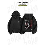 ZOKAWEAR Oversize Attack On Titan Levi Ackerman v2 Sırt Baskılı Kapüşonlu Sweatshirt (2 İplik)