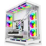 Zoko Father Beyaz 9X12CM Argb Fanlı Full Tower Atx Gaming Akvaryum Beyaz Kasa