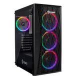 Zoko Melody 4x12 CM Auto Rainbow Fanlı Temper Cam Mesh Panel Gaming Bilgisayar Kasası