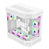 Zoko Tank 7x12 CM Kumandalı ARGB Fan Temper Camlı Oyuncu Bilgisayar Kasası Beyaz