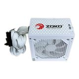 Zoko ZK600 600W Power Supply – 600 Watt Güç Kaynağı, Atx, Pcı-E, Sata Destekli (Beyaz)