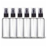 Zollyss Sprey Şişeleri Şeffaf Boş İnce Sis Plastik Mini Seyahat Şişesi Seti, Küçük Doldurulabilir Sıvı Kaplar (100 ml 6'lı Paket)