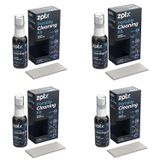 zolx 30ml Taşınabilir Temizleme Kiti Dörtlü Set Gözlük Telefon Tablet Akıllı Saat Küçük Ekran Temizliği 15 * 18 Bez Hediyeli