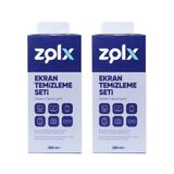 Zolx Ekran Temizleme Seti 250ML + Temizleme Bezi * 2 Adet Lcd, Led, Ekran, Laptop, Tablet, Bilgisayar, Televizyon, Cep Telefonu, Gözlük, Kamera, Koruyucu Ve Parlatıcı Doğal Temizleme