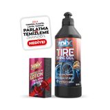 Zolx Lastik Parlatıcı Temizleyici Jel Lastik Temizleme Jeli 500ml + Sünger HEDİYELİ.