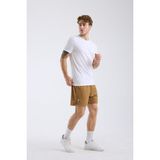 Zoma Spor Fitness Koşu Kısa Şort - Paris - Bej - XL