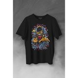 Zombie Halloween Skull Darkness Vampir Baskılı Tişört Unisex T-Shirt - Siyah