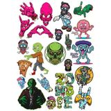Zombiler Sticker Set 11 21 Parça Telefon, Tablet, Defter, Laptop Sticker