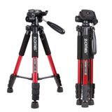 Zomei Q111 Kırmızı Profesyonel Alüminyum Tripod
