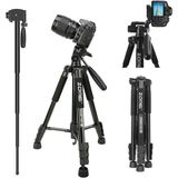 Zomei Q222 Profesyonel Tripod, Monopod Taşıma Çantası ve Telefon Tutucu