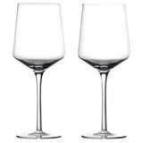 Zone Denmark Rocks kristal camdan kırmızı şarap kadehi, 40 cl, 2'li set, şeffaf