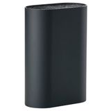 Zone Denmark Singles bıçak bloğu, bıçak bloğu, bıçak tutucu, bıçak standı, tüm bıçakları saklama, 17 x 9 cm, yükseklik 24 cm, siyah