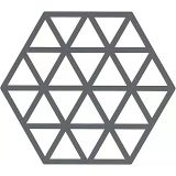 Zone Denmark Üçgen Altlık, 250 °C'ye Kadar Isıya Dayanıklı, Silikon Altlık, Tencere Tavalar Için Dekoratif Altlık, Bulaşık Makinesinde Yıkanabilir, 16 X 14 Cm, Gri (Soğuk Gri)