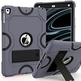 ZoneFoker iPad 6./5. Nesil (9,7 İnç, 2018/2017 Modeli) için Kılıf, iPad Air 2/1. Kılıf, iPad Pro 9.7 Kılıf 2016, iPad 9,7 inç için Ağır Hizmet Darbeye Dayanıklı Sağlam Koruyucu Kılıf, Gri+Siyah