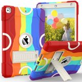 ZoneFoker iPad 9. Nesil Kılıf, iPad 8. 7. Nesil Kılıf, iPad 10,2 inç 2021/2020/2019 Kılıf, Çocuklar için Kickstand ile Ağır Hizmet Dayanıklı Dayanıklı Darbeye Dayanıklı Koruyucu Kapak (Yağmur Yayı)