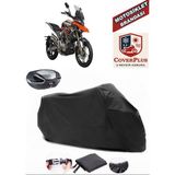 Zontes 310 T Branda Siyah Arka Çanta Uyumlu(Topcase) Motosiket Brandası Motor Örtüsü Çadır Su Geçirmez Motosiklet Kılıfı Motor Brandası,lastikli,taşıma Torbalı
